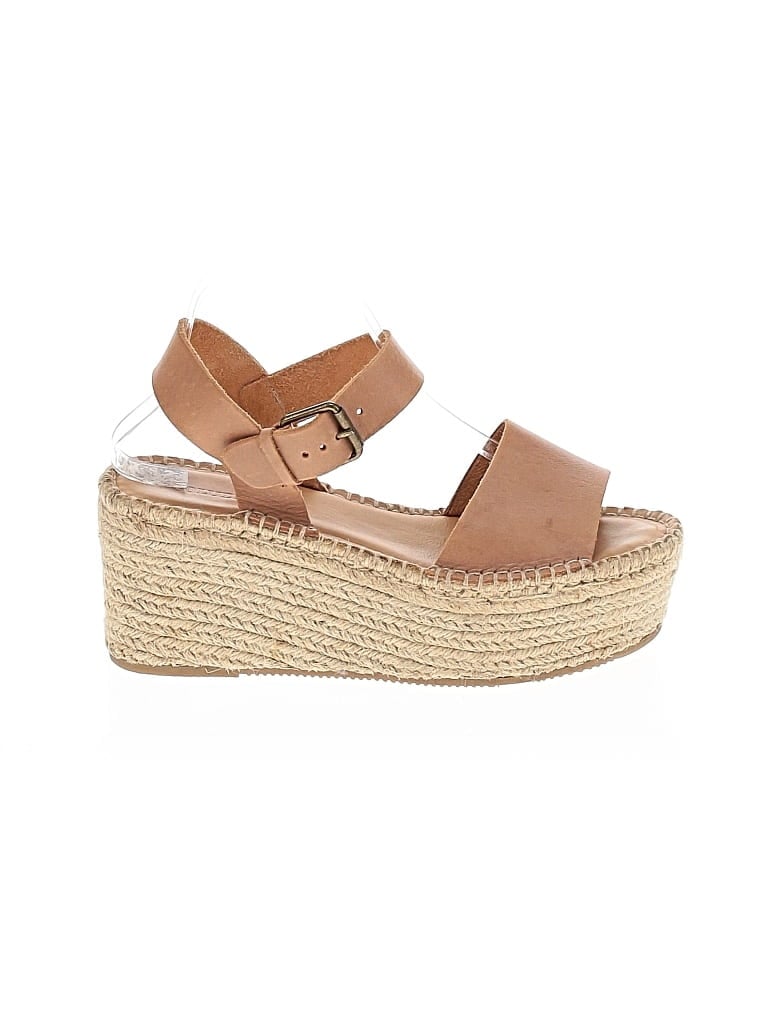 Pre-owned Soludos Wedges In Tan