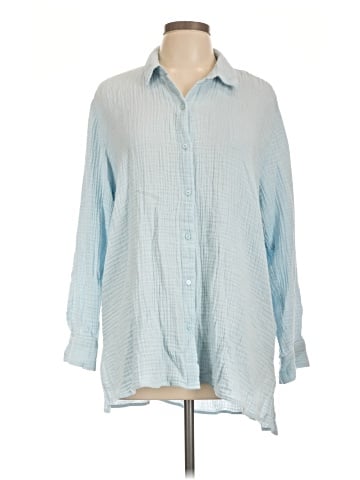 Eileen Fisher Long Sleeve Button-Down Shirt (view 1)
