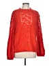 Lou & Grey Hearts Red Pullover Sweater Size L - photo 1