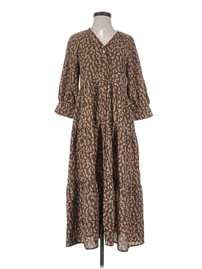 Pre-owned Polagram Casual Dress In Brown