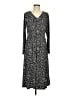 Talbots Animal Print Black Casual Dress Size M - photo 1
