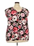 Lane Bryant Floral Pink Sleeveless Blouse Size 22 - 24 Plus - photo 1