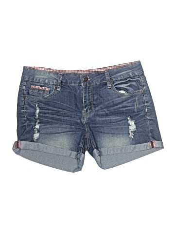 Papaya Denim Shorts (view 1)