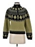 Garnet Hill Argyle Green Wool Pullover Sweater Size XS - photo 1