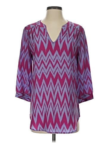 Ellie Kai 3/4 Sleeve Silk Top (view 1)