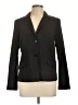 Parallel Stripes Gray Blazer Size 10 - photo 1