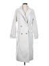 Jason Wu 100% Polyester Gray Coat Size S - photo 1