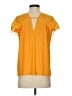 Ted Baker London 100% Polyester Yellow Short Sleeve Top Size 2 (0) - photo 2
