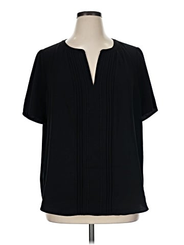Skies Are Blue Short Sleeve Blouse (view 1)