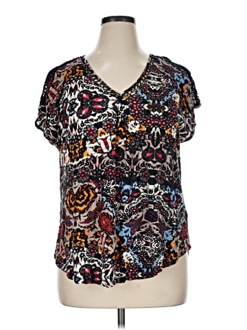 Lucky Brand Short Sleeve Blouse (view 1)