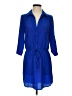 Aqua 100% Polyester Blue Casual Dress Size S - photo 1
