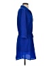 Aqua 100% Polyester Blue Casual Dress Size S - photo 4