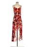 Guess 100% Polyester Print Red Cocktail Dress Size S - photo 1