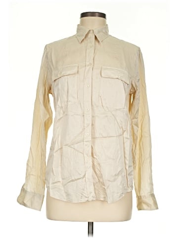 Lauren by Ralph Lauren Long Sleeve Silk Top (view 1)