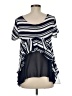 Maeve 100% Polyester Blue Short Sleeve Top Size M - photo 2