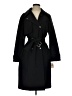 Andrew Marc Solid Black Trenchcoat Size S - photo 1