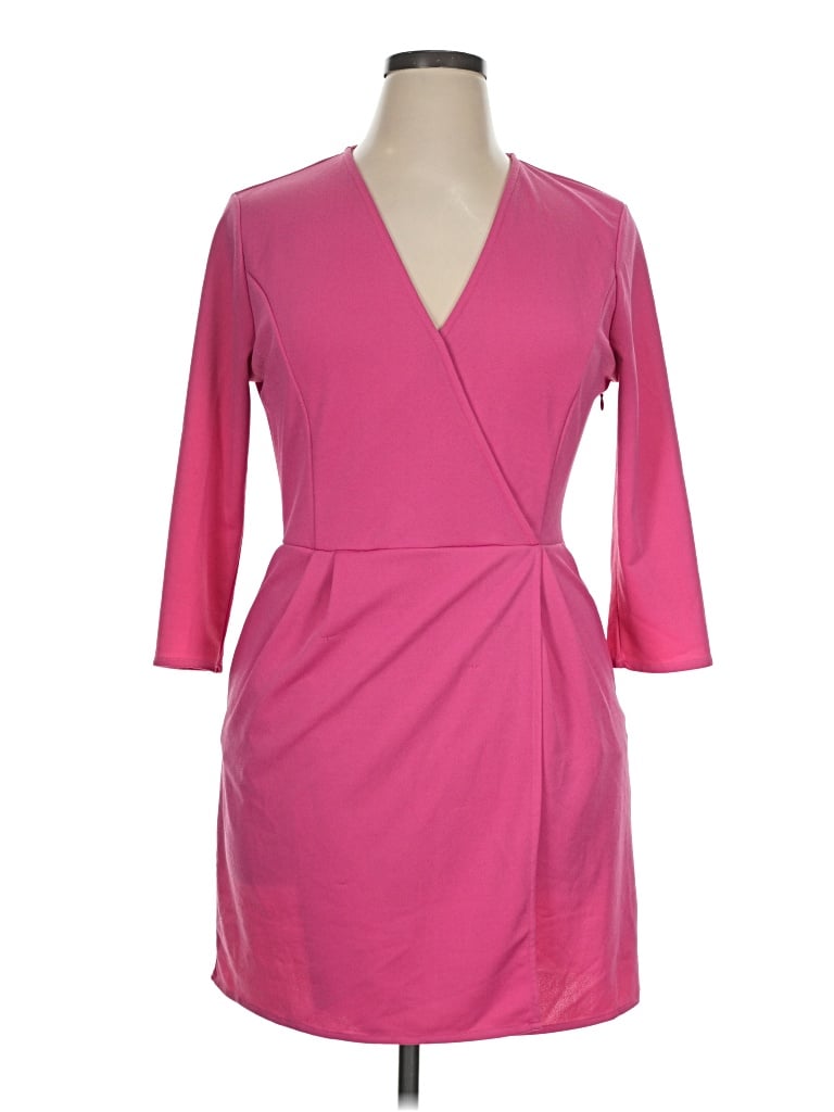 Pre-owned Just Fab Cocktail Dress In Pink