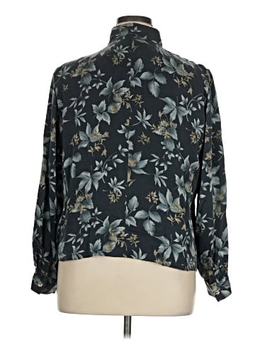Dana Buchman Long Sleeve Silk Top (view 2)