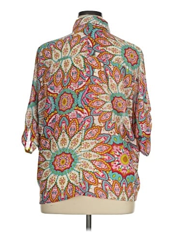 Rose + Olive 3/4 Sleeve Blouse (view 2)