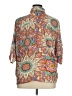 Rose + Olive 100% Polyester Paisley Brown 3/4 Sleeve Blouse Size XL - photo 2
