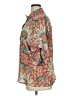 Rose + Olive 100% Polyester Paisley Brown 3/4 Sleeve Blouse Size XL - photo 5