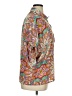 Rose + Olive 100% Polyester Paisley Brown 3/4 Sleeve Blouse Size XL - photo 4