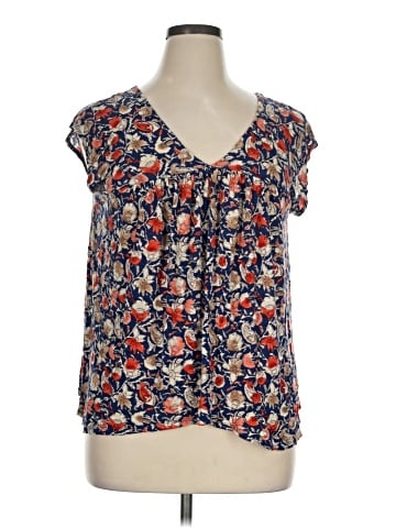 Lucky Brand Short Sleeve Blouse (view 1)