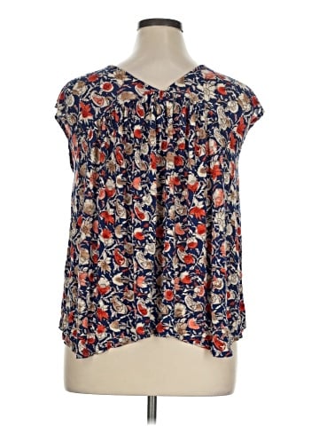 Lucky Brand Short Sleeve Blouse (view 2)