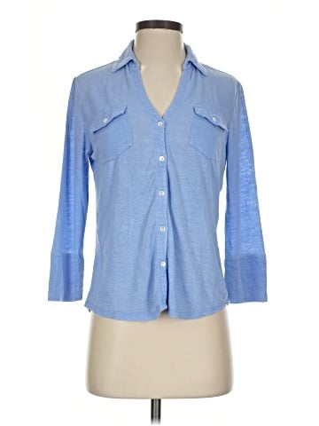 J. McLaughlin 3/4 Sleeve Button-Down Shirt (view 1)