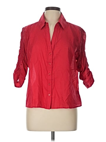Boston Proper 3/4 Sleeve Button-Down Shirt (view 1)