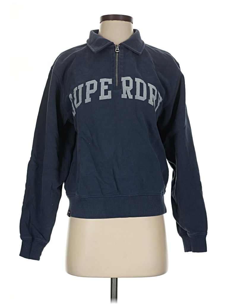 Pre-owned Superdry Sweatshirt In Blue