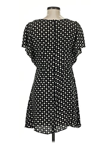 Madewell Ruched V-Neck Mini Dress in Floral (view 2)