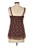 Ann Taylor LOFT 100% Polyester Brown Sleeveless Blouse Size 4 - photo 2