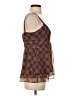 Ann Taylor LOFT 100% Polyester Brown Sleeveless Blouse Size 4 - photo 4