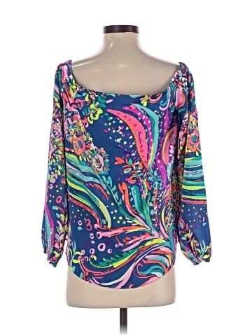 Lilly Pulitzer 3/4 Sleeve Silk Top (view 2)