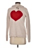 Cupcakes & Cashmere 100% Polyester Hearts Tan Pullover Sweater Size S - photo 1