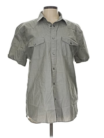 Express Short Sleeve Button-Down Shirt (view 1)
