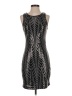 Guess Chevron-herringbone Silver Cocktail Dress Size 4 - photo 1
