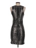 Guess Chevron-herringbone Silver Cocktail Dress Size 4 - photo 2