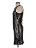 Guess Chevron-herringbone Silver Cocktail Dress Size 4 - photo 5