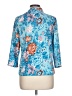Unbranded Floral Blue 3/4 Sleeve Blouse Size L (estimated) - photo 2