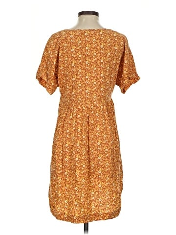 Madewell Button-Front Babydoll Dress in Americana Floral (view 2)