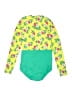 Lands' End Tropical Green Rash Guard Size 10 - photo 2