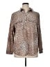 Chico's Animal Print Tan Long Sleeve Blouse Size XL - photo 1