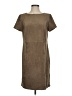 Chico's Solid Brown Casual Dress Size S - photo 1