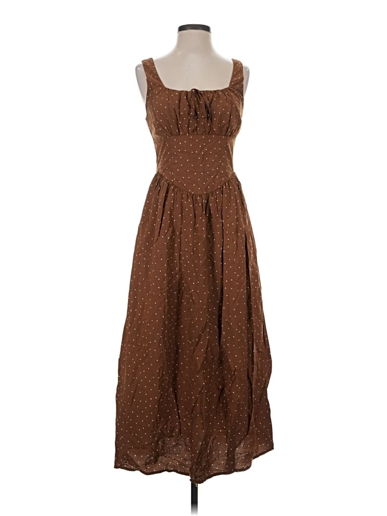 Pre-owned Mod Ref Casual Dress In Brown