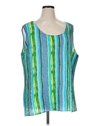 Pleats Collection Sleeveless T-Shirt (view 1)