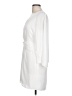Halston 100% Polyester Solid White Cocktail Dress Size 10 - photo 5