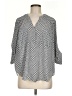 Torrid 100% Polyester Polka Dots Gray 3/4 Sleeve Blouse Size Med Plus (00) - photo 1