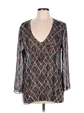 Chico's Long Sleeve Silk Top (view 1)